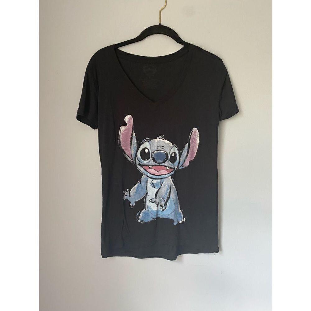 Disney Lilo and stitch women’s black tee shirt/casual/short sleeves